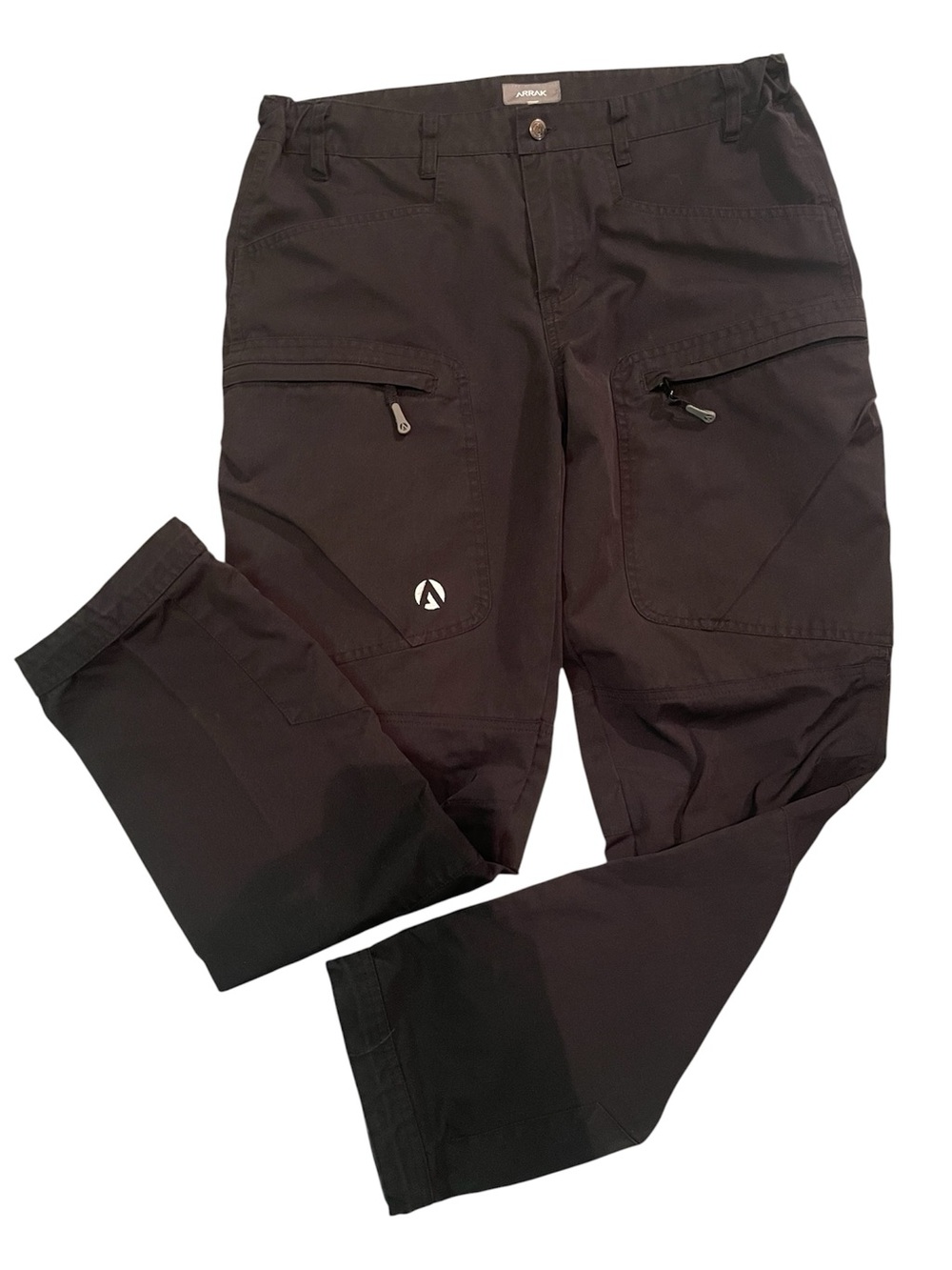 Arrak Outdoor Men's Pants Size 42 (34x30.5) Stretch Black Dog Training Hiking